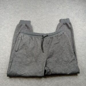 Mitre Pants Mens Large Gray Fleece Joggers Sweatpants Elastic Waist Pockets
